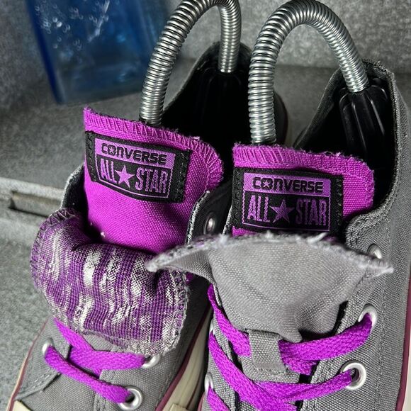 Converse Double Upper Tongue Sneakers Shoes Size 6 - Picture 3 of 9